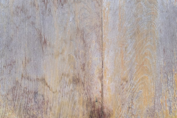 The surface of old and dirty stain on red wood texture in outdoor for background