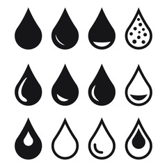 Water icon, drop icon. Design vector water icon symbol