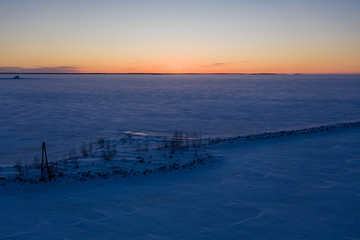 Obraz premium sunset at winter