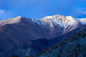 Snow mountain in Leh-Ladakh city