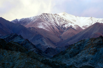 Snow valley in Leh-Ladakh city