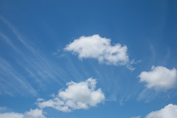 white cloud on blue sky