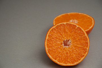 juice orange on white background