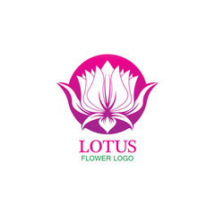 Vector lotus flowers design for spa, yoga class, hotel and resort