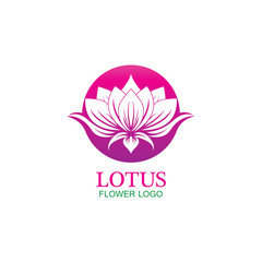 Vector lotus flowers design for spa, yoga class, hotel and resort