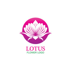 Vector lotus flowers design for spa, yoga class, hotel and resort