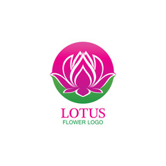Vector lotus flowers design for spa, yoga class, hotel and resort