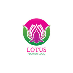 Vector lotus flowers design for spa, yoga class, hotel and resort