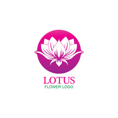 Vector lotus flowers design for spa, yoga class, hotel and resort