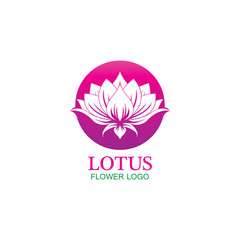 Vector lotus flowers design for spa, yoga class, hotel and resort