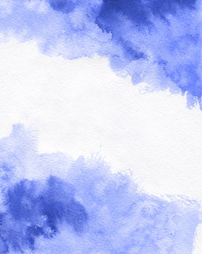 Bright painted watercolor texture. Hand drawn background with text place. © Pyzhova