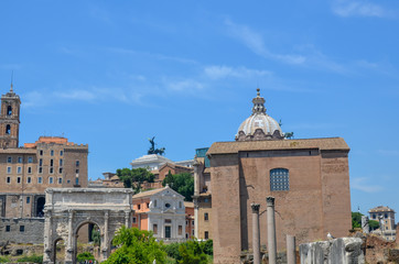 Obraz premium view of the city of rome italy