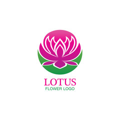 Vector lotus flowers design for spa, yoga class, hotel and resort