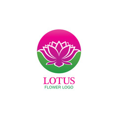 Vector lotus flowers design for spa, yoga class, hotel and resort
