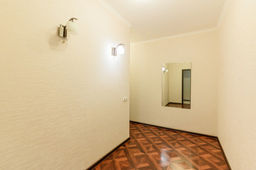 Russia, Moscow- October 10, 2019: interior room apartment modern bright cozy atmosphere. general cleaning, home decoration, preparation of house for sale