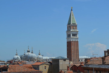 the saint mark basilica in italy at summer