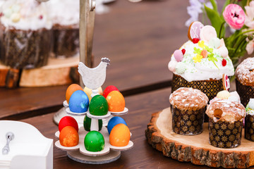 color eggs for holiday easter, background