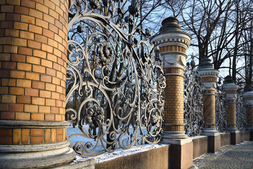 Mikhailovsky garden fence, Saint Petersburg, Russia