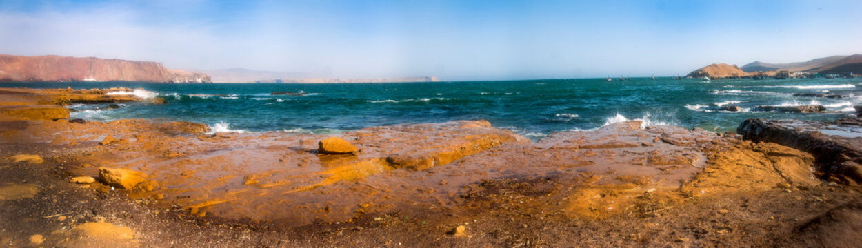 Landscape at beach in Paracas