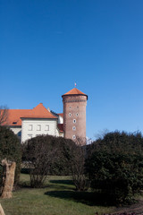 old tower of the castle in Krakow