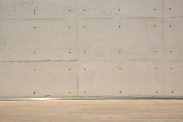 modern loft concrete wall texture with wood grain as background