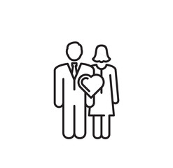 Family related icon on background for graphic and web design. Creative illustration concept symbol for web or mobile app