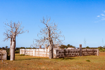 Malagasy traditional tomb in far south of Madagascar