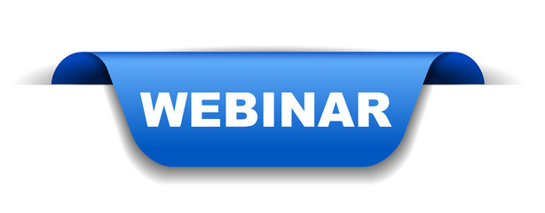 blue vector banner webinar