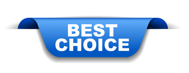 blue vector banner best choice