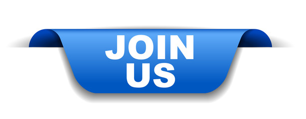 blue vector banner join us