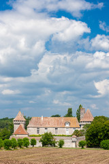 Fototapeta na wymiar Chatteau de Gageac in the country Bergeracois, Dordogne, France