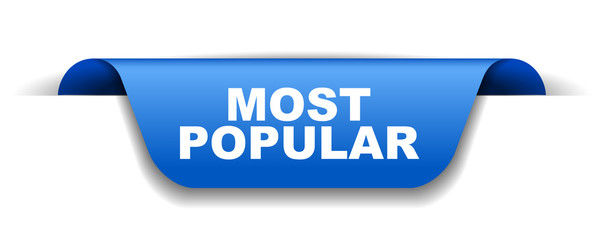 blue vector banner most popular © Michal Hubka