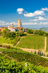 Barbaresco village and vineyards, Unesco Site, Piedmont, Northern Italy