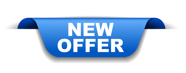 blue vector banner new offer