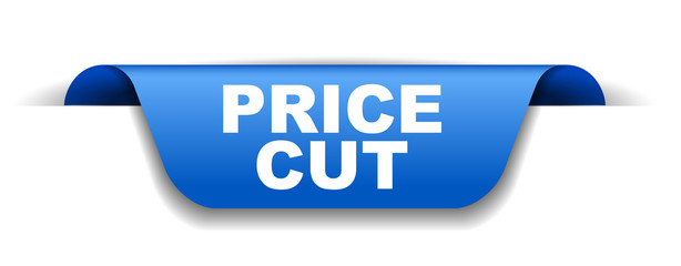 blue vector banner price cut
