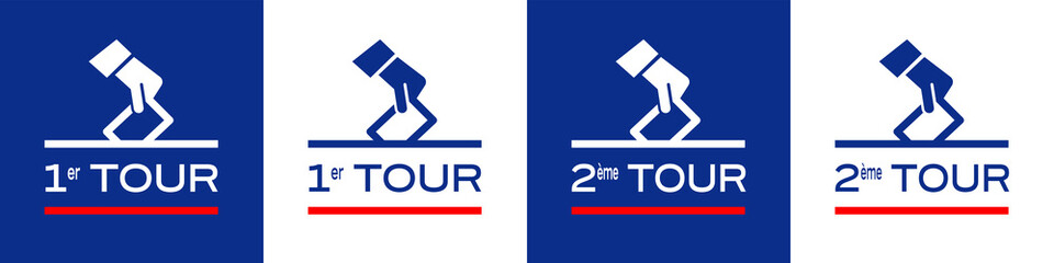 Elections / Picto 1er et 2ème tour © Brad Pict