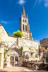 Saint-Emilion in east Bordeaux, Francie