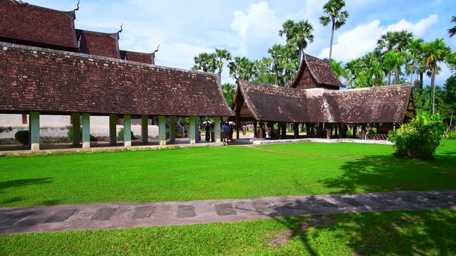 4K video of landscape in Ton Kwen Temple, Thailand.