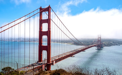 Fototapeta premium Golden Gate Bridge, San Francisco, California, USA. 
