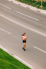 Woman Training On Street