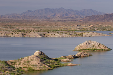 Fototapeta premium Landscape of Lake Mead, Lake Mead National Recreation Area, Las Vegas, Nevada, USA