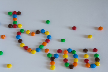 I love you-words from colorful 