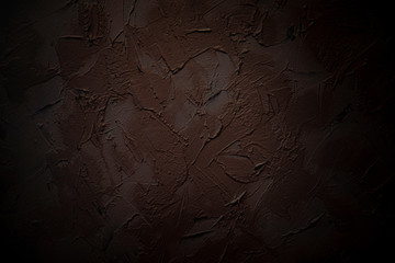 Abstract decorative dark brown background. Art texture with space for text. blank background