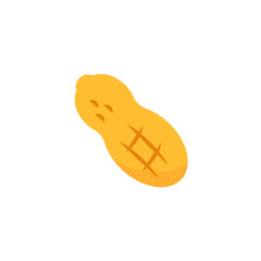 Peanut in shell icon. Clipart image isolated on white background