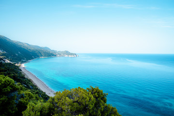 Beautiful view of the turquoise sea