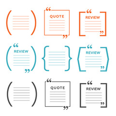 Quote comment template. Quote bubble vector
