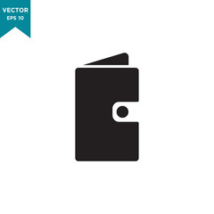 best wallet icon vector logo template 