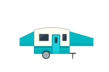 Trailer Pop-up icon. Clipart image isolated on white background