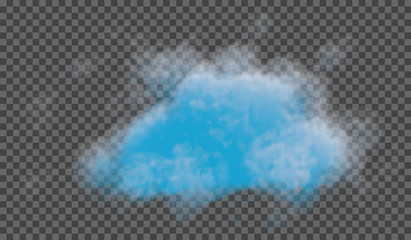 eps10. Transparent special effect stands out with fog or smoke. White cloud vector, fog or smog