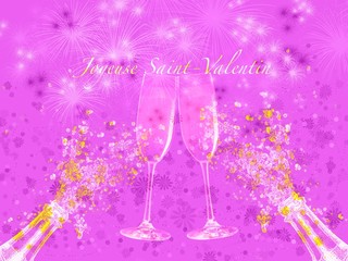 Ilustración de celebración del día de San Valentín